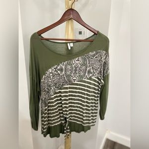 Olive green long sleeve tee